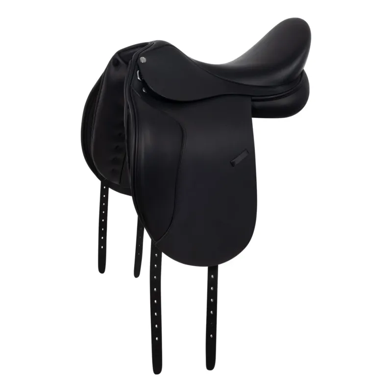 Nouveaut Selle de dressage avec taquets amovibles Equestro - 18" - Noir