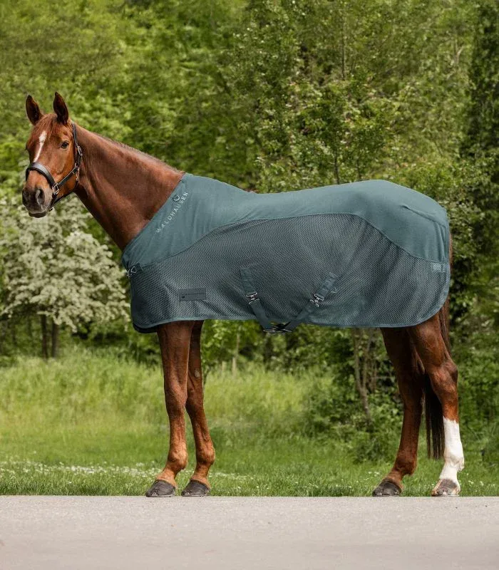 Vente Flash Couverture polaire anti-mouche Waldhausen Comfort - 125 cm - Vert pin