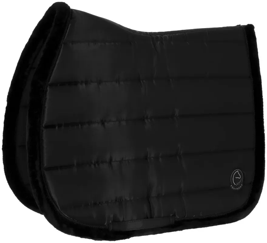 Satisfait Ou Rembours Tapis de selle Je t'aime Equithme Studio - Cheval - Noir