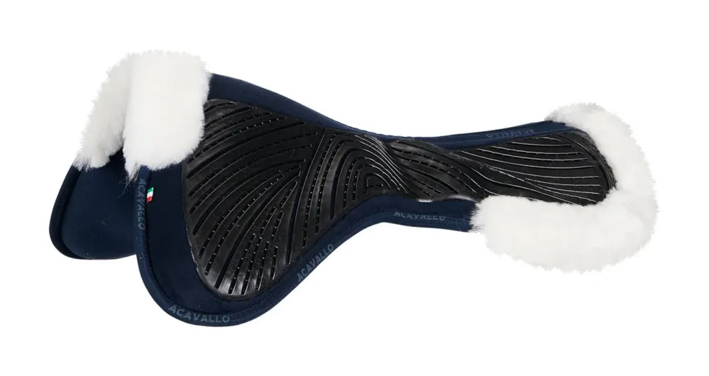 Marque Amortisseur Acavallo Close Contact Classic Gel mmoire de forme mouton - Bleu / blanc