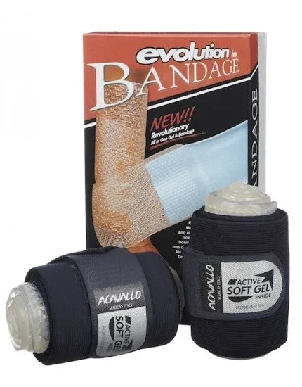 Achat Immdiat Bandes combi Acavallo gel et lastique - Bleu marine