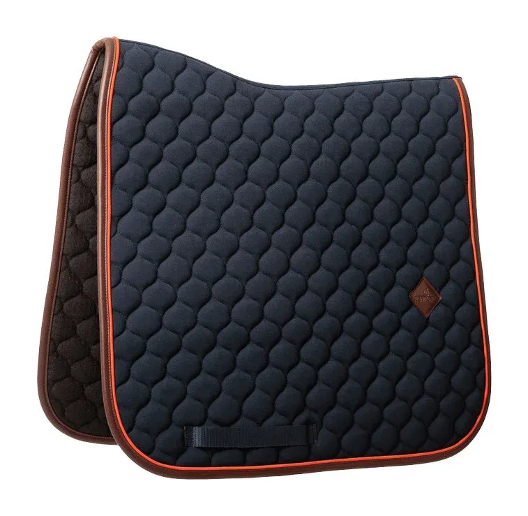 Tapis de selle Kentucky Onion quilt Leather Neon - Jumping - Marine Certifi
