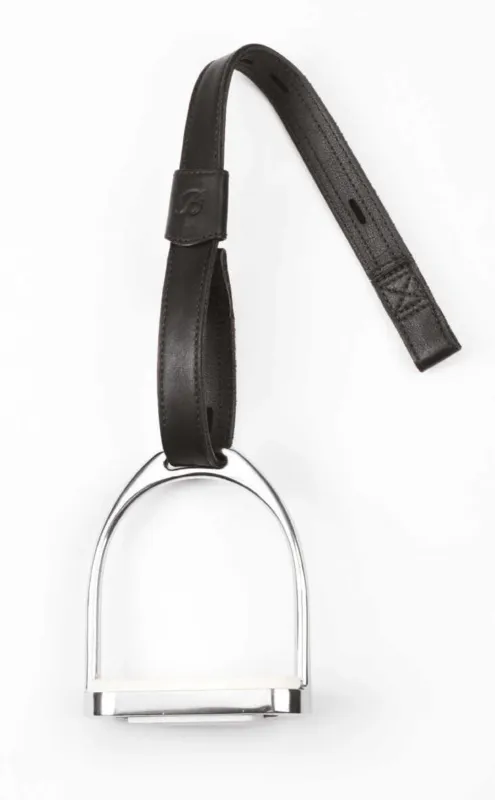 Etrivires Bates cuir / synthtique crochets - 70 cm - Noir Promotion Saisonnire