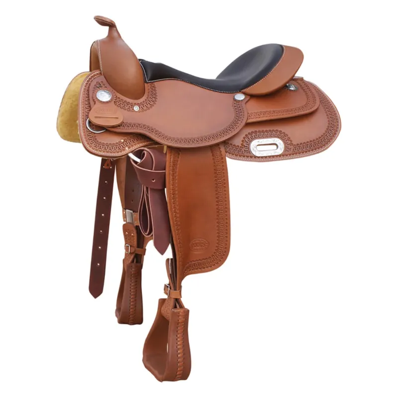 Paiement Scuris Selle western reining Pool's manteau large 2010 - 16" - Marron fonc