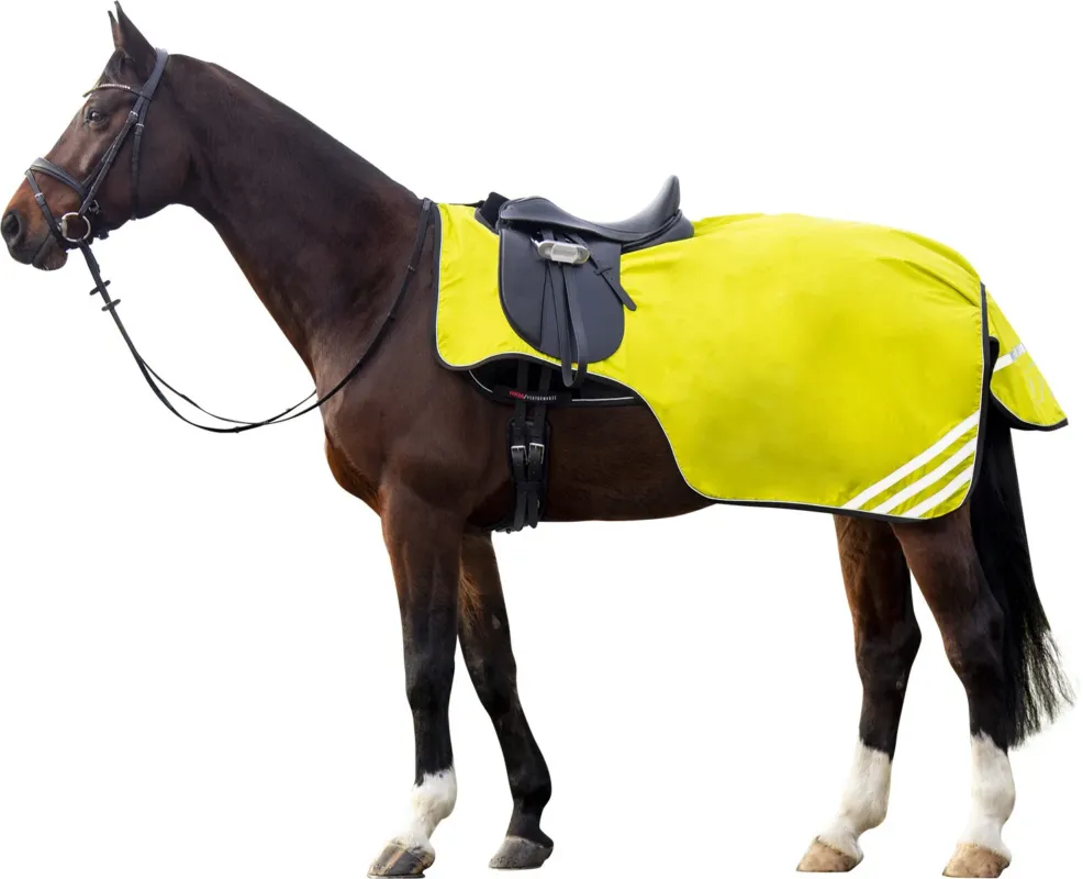 Affaire Saisir Couvre reins polaire Reflective doublure polaire HKM - 165 cm - Jaune fluo