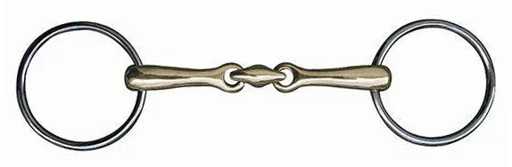 Mors en maillechort double brisure 14 mm HKM - 145 mm - Couleur indicative Offre Limite