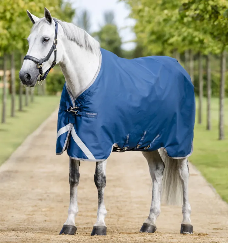 Couverture Horseware Ionic Therapy Turnout 100g 1200D - 145 cm - Bleu imperial / argent / marine Prix Rduit