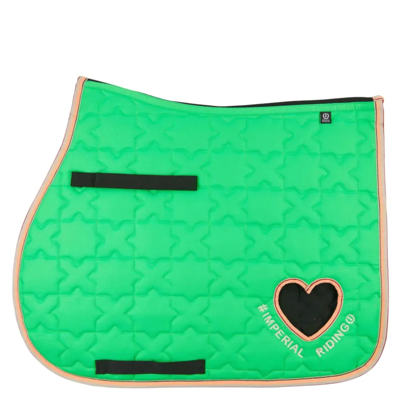Tapis de selle Imperial Riding Symbol mixte - Cheval - Gecko vert Promotion Saisonnire