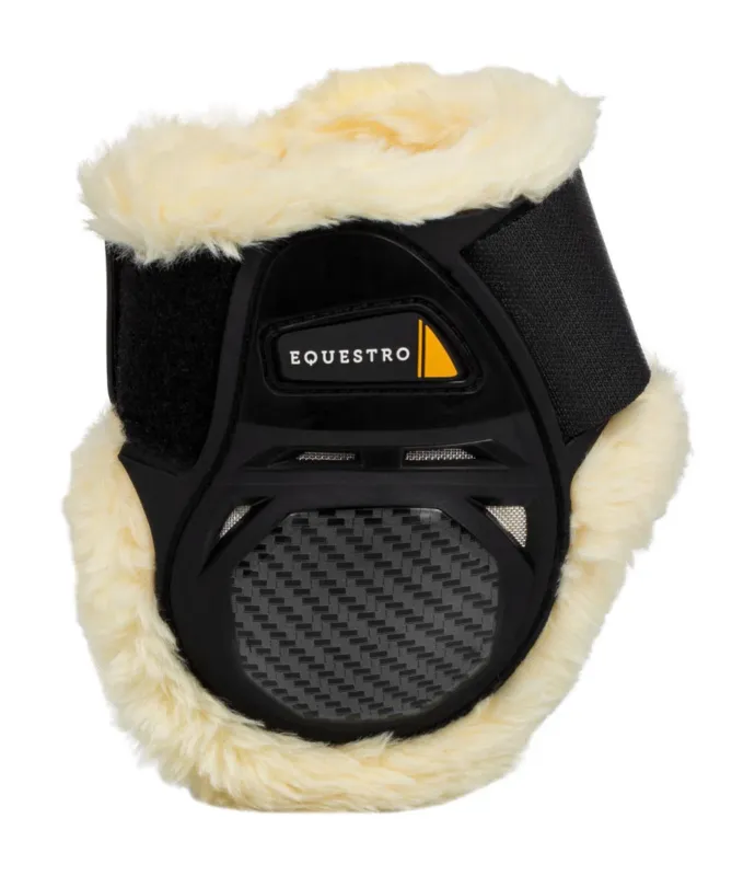 Protge-boulets Equestro avec mouton synthtique - Cob - Noir Marque