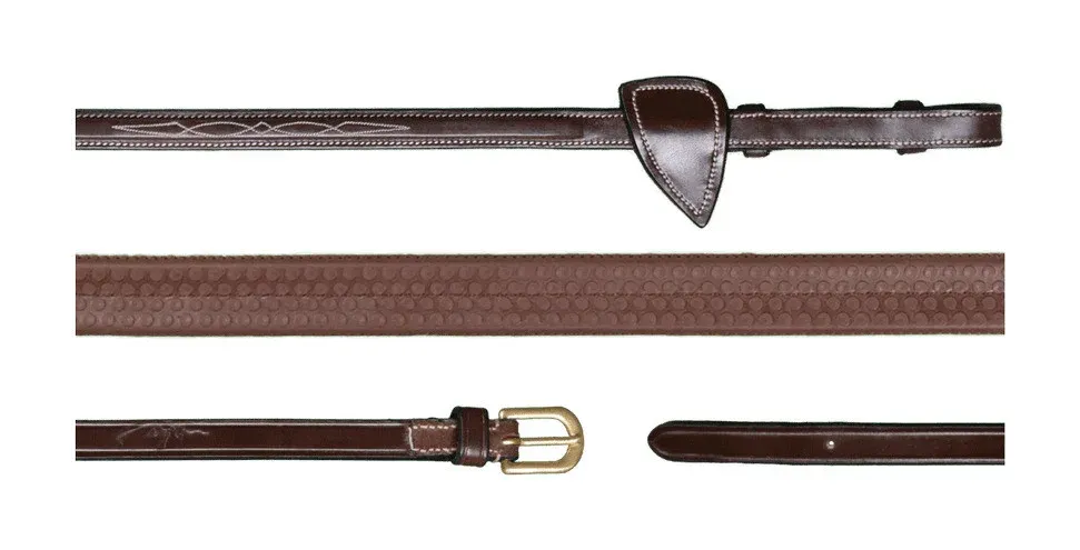 Rnes Caoutchouc 5/8 D Collection by Dy'on - Poney - Brun Vente Flash