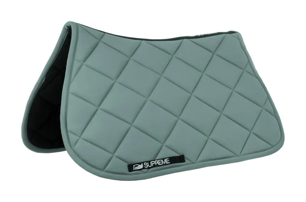 Tapis de Selle Pleasure Jumping Supreme - Cheval - Vert Offre Limite