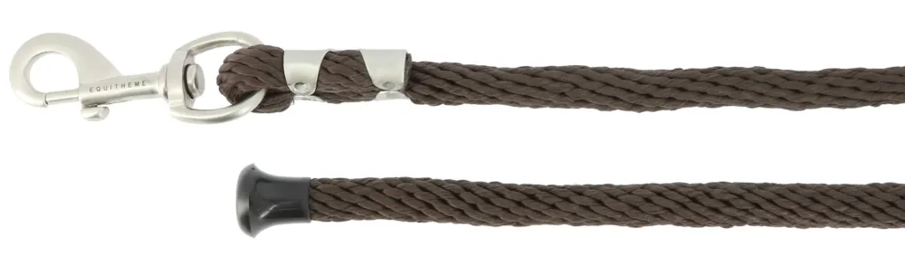 Livraison Gratuite Longe d'attache Equithme Soft Satin - 2 m - Chocolat