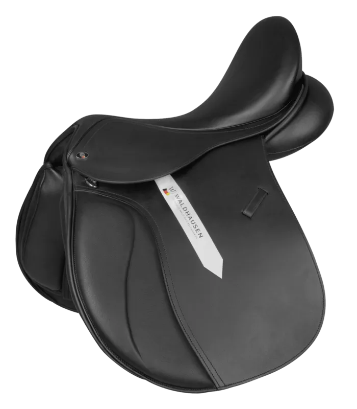 Selle mixte Waldhausen Premium cuir - 44 cm - Noir Expdi Aujourdhui