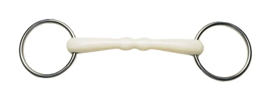 Achat Immdiat Mors droit flexible anneaux amovibles Korsteel - 140 mm - Ivoire
