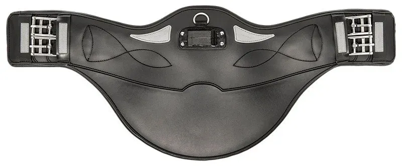 Sangle bavette courte Acavallo Gel & PVC - 135 cm - Noir Solde