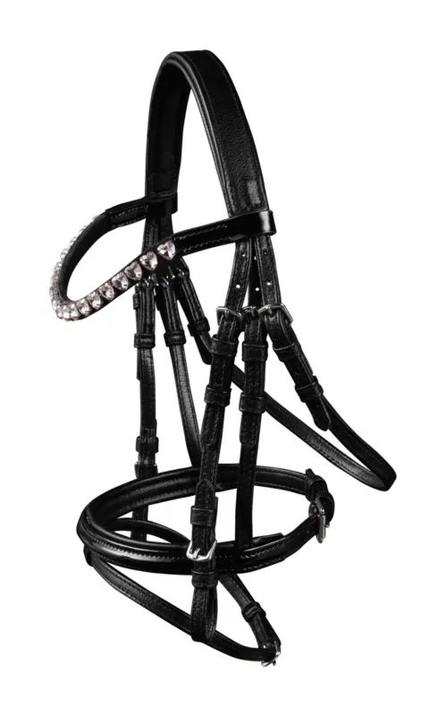 Achetez Aujourdhui Bridon Waldhausen Happy Hearts - Mini shetland - Noir