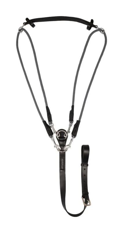 Authentique Gogue en cuir de veau et nylon Acavallo - Cob - Noir