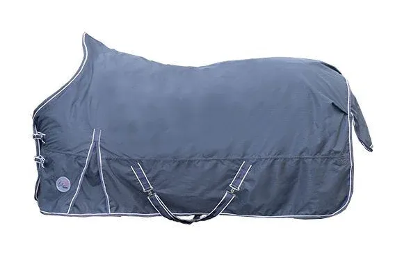 Couverture highneck Starter 600D double polaire HKM - 125 cm - Bleu fonc Affaire Saisir