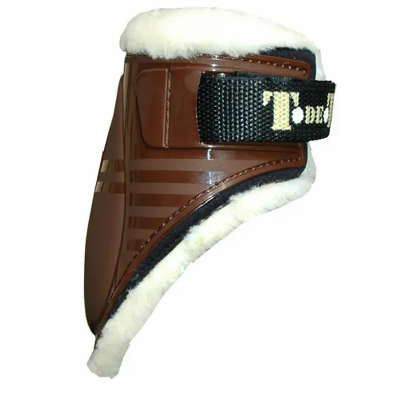 Nouvel Arrivage Protges boulet mouton synthtique T de T - S - Marron fonc