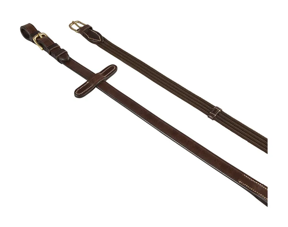 Promotion Rnes en tissu avec boucles en laiton modle Lionel Equestro - Poney - Noir