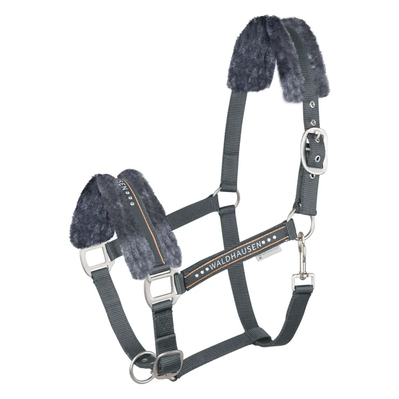 Produit De Marque WALDHAUSEN – Licol nylon mouton et Strass ELEGANT PONEY ESPRESSO