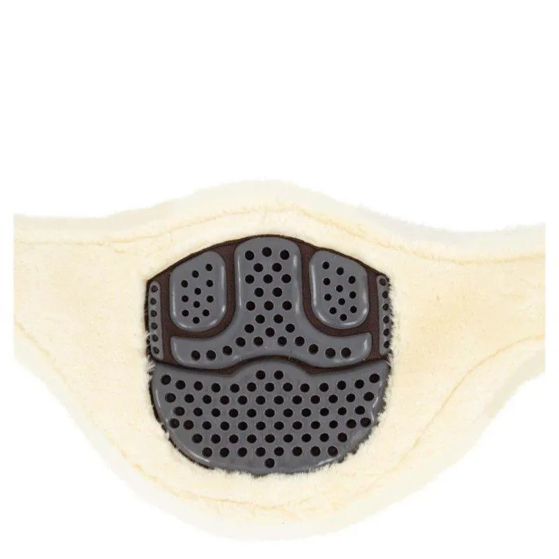 Bon March ACAVALLO - Sangle Bavette PVC avec Gel Anti Compression double Mouton Eco-wool 115 CM NOIR