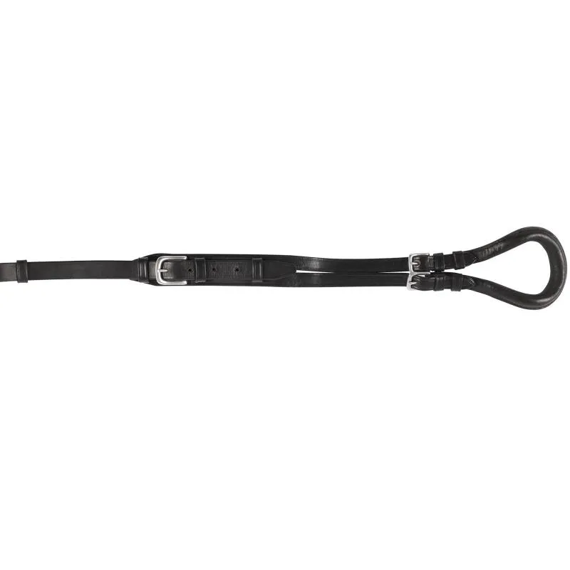 Super Prix Croupire en Cuir Double rglage avec Boucles SHETLAND NOIR (sauf TRAIT)