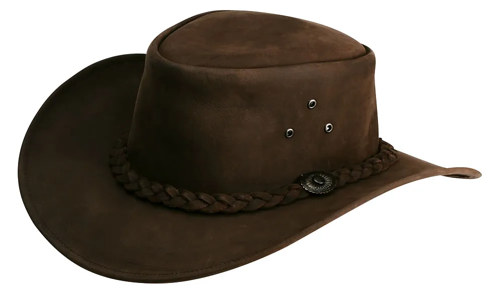 RANDOL'S - Chapeau Cuir Huil pour Randonne XS - 54/55 CM BRUN Solde