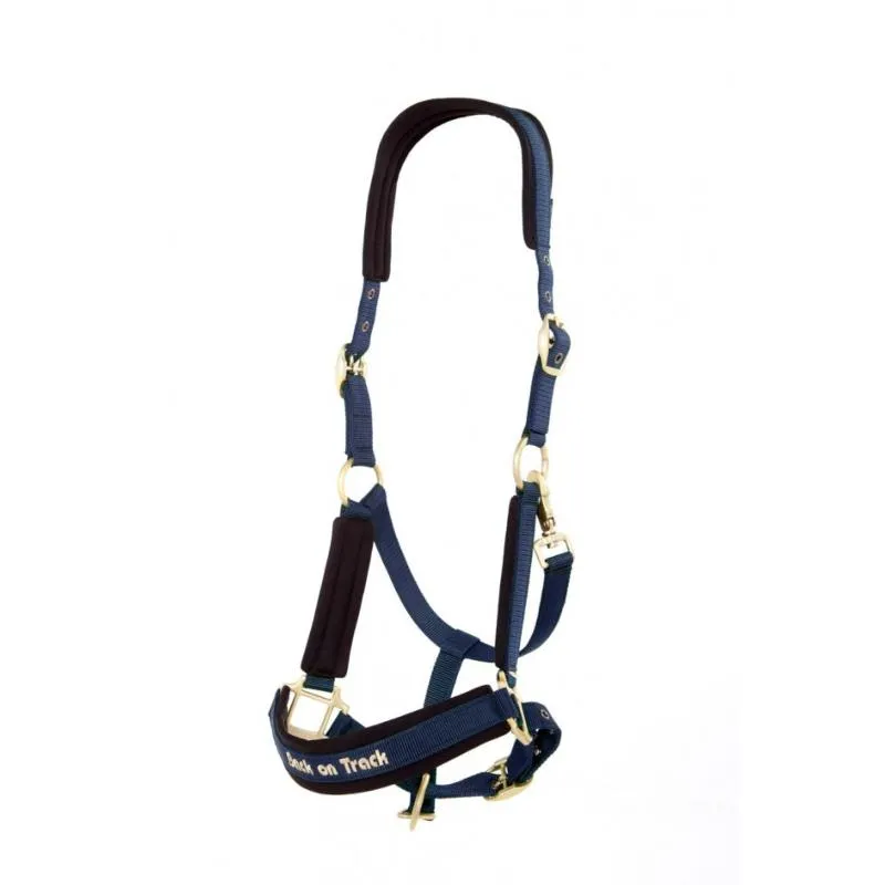 Meilleure Vente BACK ON TRACK – Licol WERANO en Welltex doubl noprne MARINE PONEY NOIR
