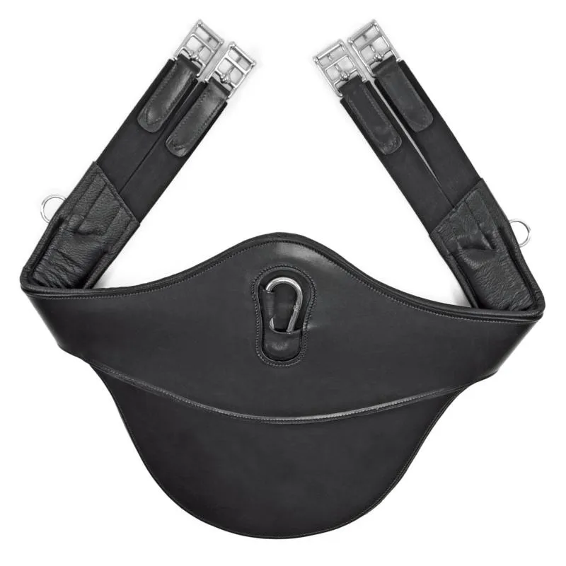 SUPREME - Bavette Matelasse en cuir Taille Poney Cheval NOIR 90 CM Jusqu puisement Des Stocks