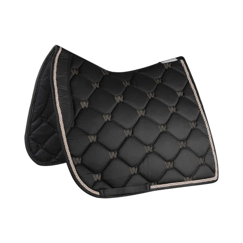 Dernire Chance Tapis de Selle Anatomique Satin VALENCIA WALDHAUSEN Forme CSO NOIR/ROSEGOLD