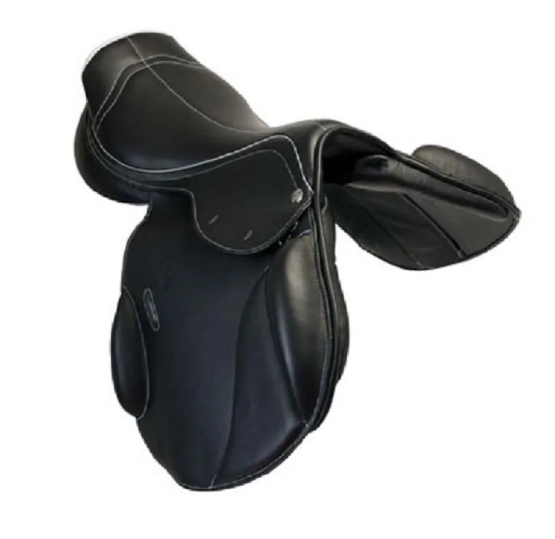 Solde ZALDI - Selle de HORSEBALL sur Mesure Monoquartier en cuir 16.5 POUCES NOIR