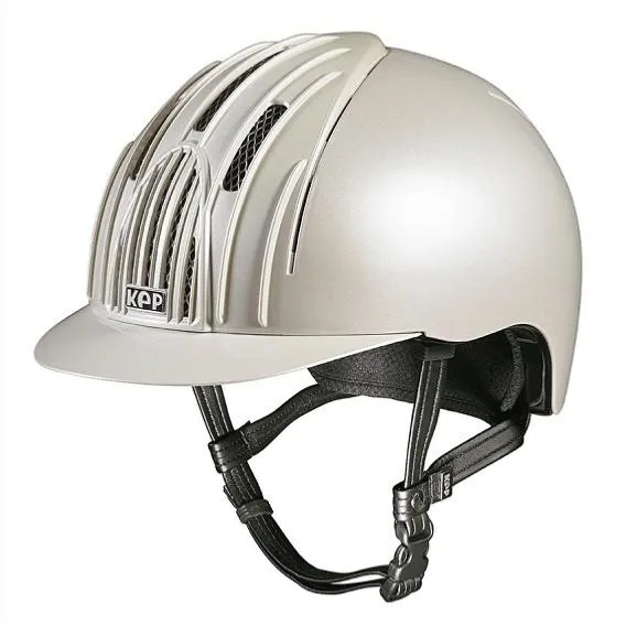 Must-Have KEP ITALIA - Casque Horse Ball Ventil en ABS 51 Calotte M BLANC perle