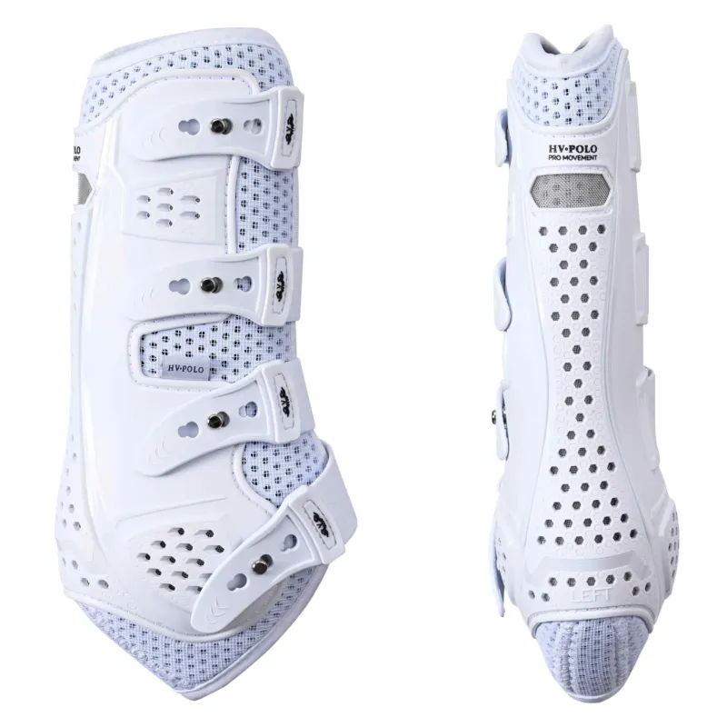Gutres de dressage HV Polo Pro Movement - Cheval - Blanc Authentique