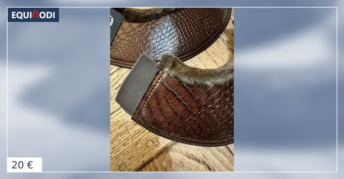 Expdi Aujourdhui SUPERBES CLOCHES MARRON IMMITATION CROCO