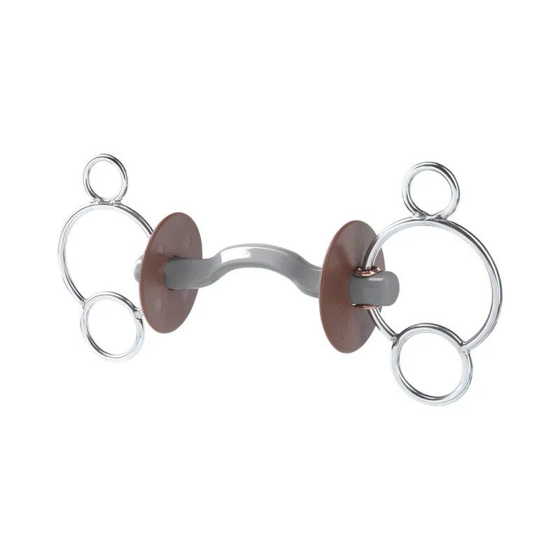 BERIS KONNEX - Mors 3 Anneaux Canon Droit Passage de Langue Canon Soft 130 MM Prix Bas