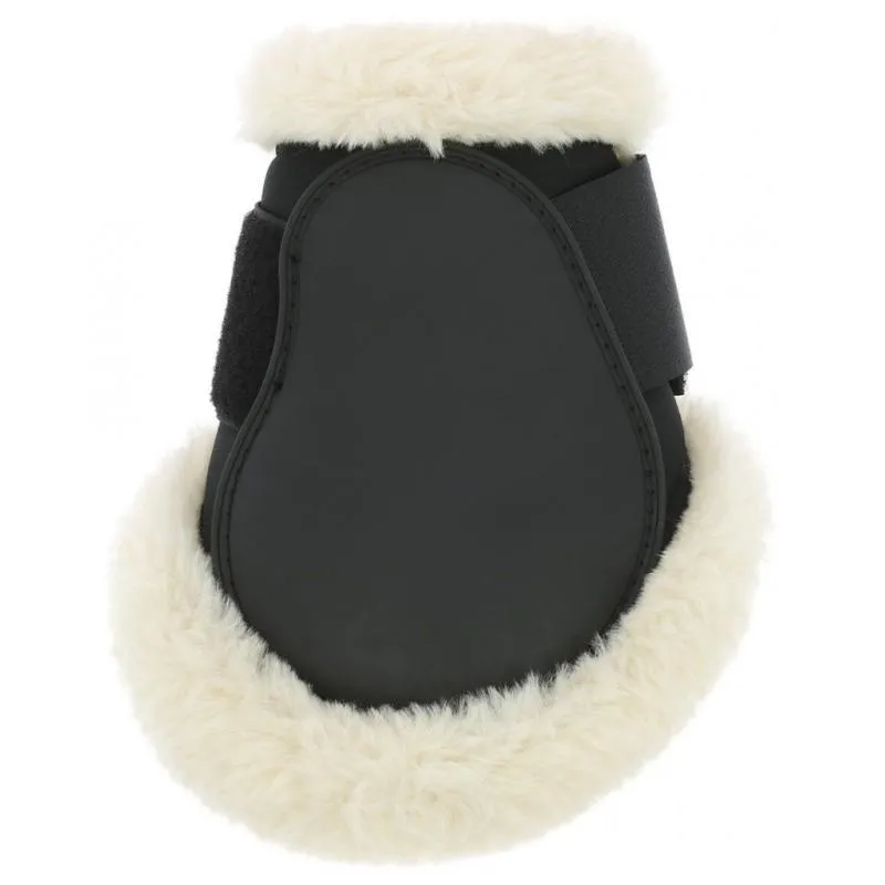 EQUITHEME – Protge Boulets  Coque intrieur Mouton BOA NOIR TAILLE PONEY Super Prix