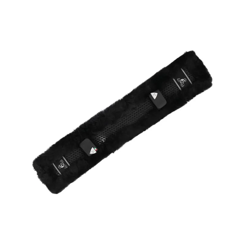 ACAVALLO - Fourreau de Sangle Courte en Gel et Eco Wool Taille S (50-60 CM) NOIR Remise