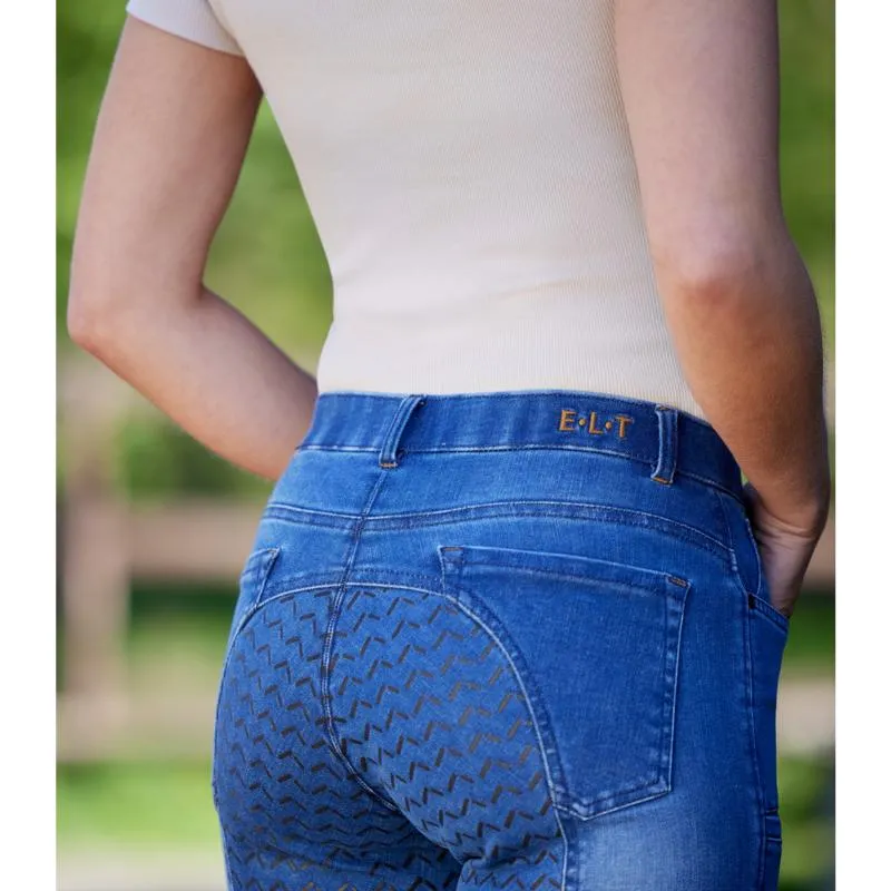 Produit De Marque ELT - Jeans d'quitation femme Stretch Grip Intgral, LUNA 34 FR FEMME JEAN BLEU SOMBRE