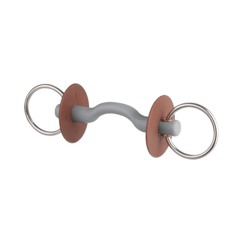Satisfait Ou Rembours BERIS - Mors Droit Passage de Langue Anneaux 6 CM 120 MM SOFT
