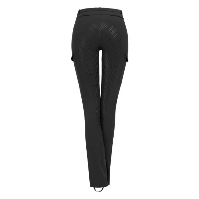 ELT PARIS - Jodhpurs cavalire microfibres fond silicone MICRO CARGO 34 FR FEMME NOIR Meilleure Vente