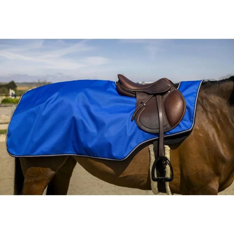 Promotion EQUITHEME – Couvre Reins Impermable TYREX 1200 D, doubl polaire 125 CM BLEU ROI