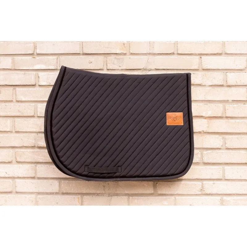 PADDOCK - Tapis de selle matelass dgarrott Diagonal NOIR Promotion