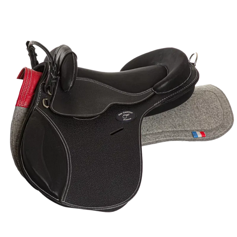 Bon Plan Guy CANTIN - Selle bardette Evolution Education en Cuir Mixte NOIR 14.5 POUCES (Sige 41.5 cm)