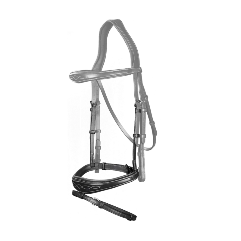 Meilleur Choix Muserolle Combine Anatomique US Collection by Dy'on - Grand cheval - Noir