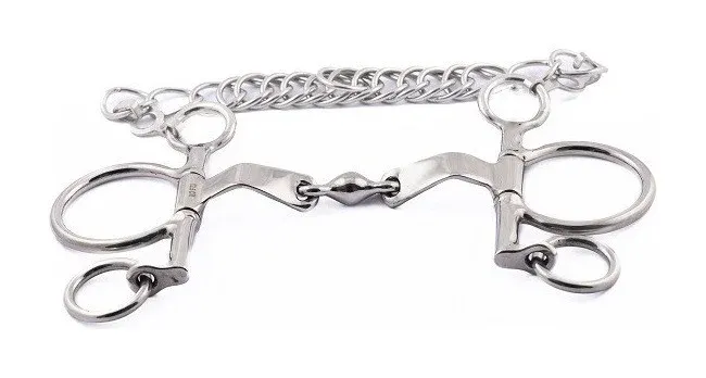 Prix Promo Mors Pelham Jump'In plat torsad petites branches - 135 mm