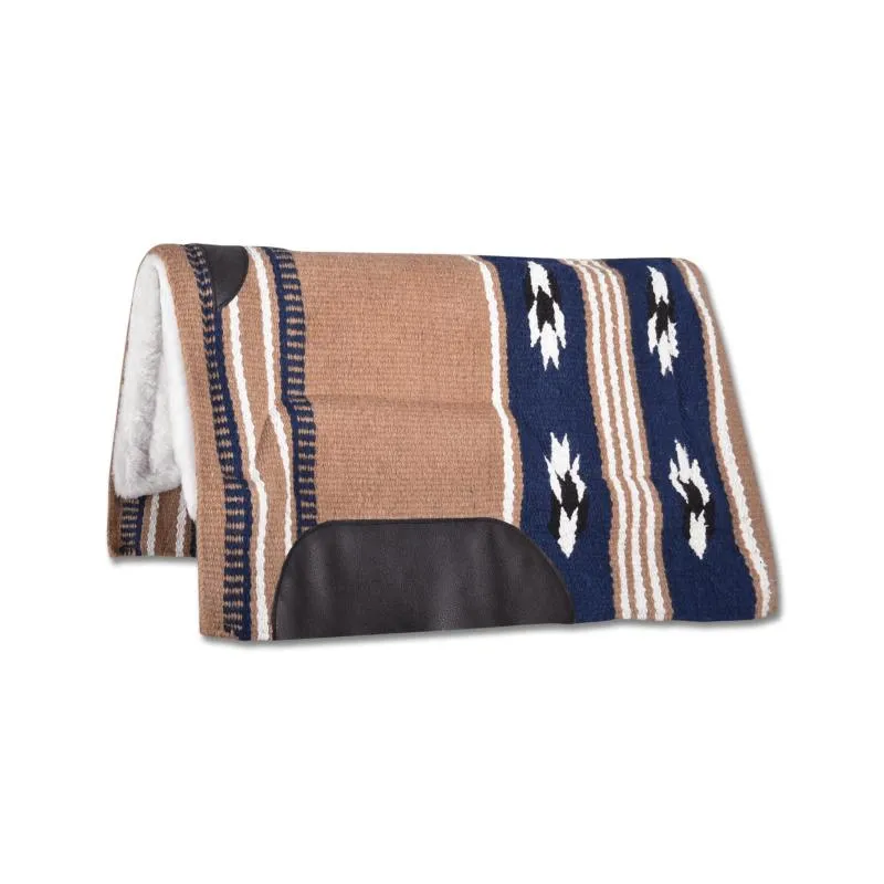 WALDHAUSEN - Tapis Western Long en Laine UTAH NOIR/GRIS Solde