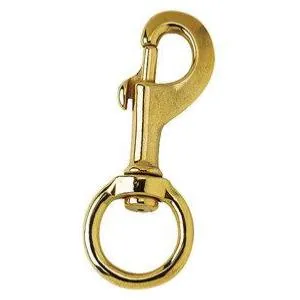 FEELING - Mousqueton de longe laiton oeil rond 20MM pour longe d'attache Bon March
