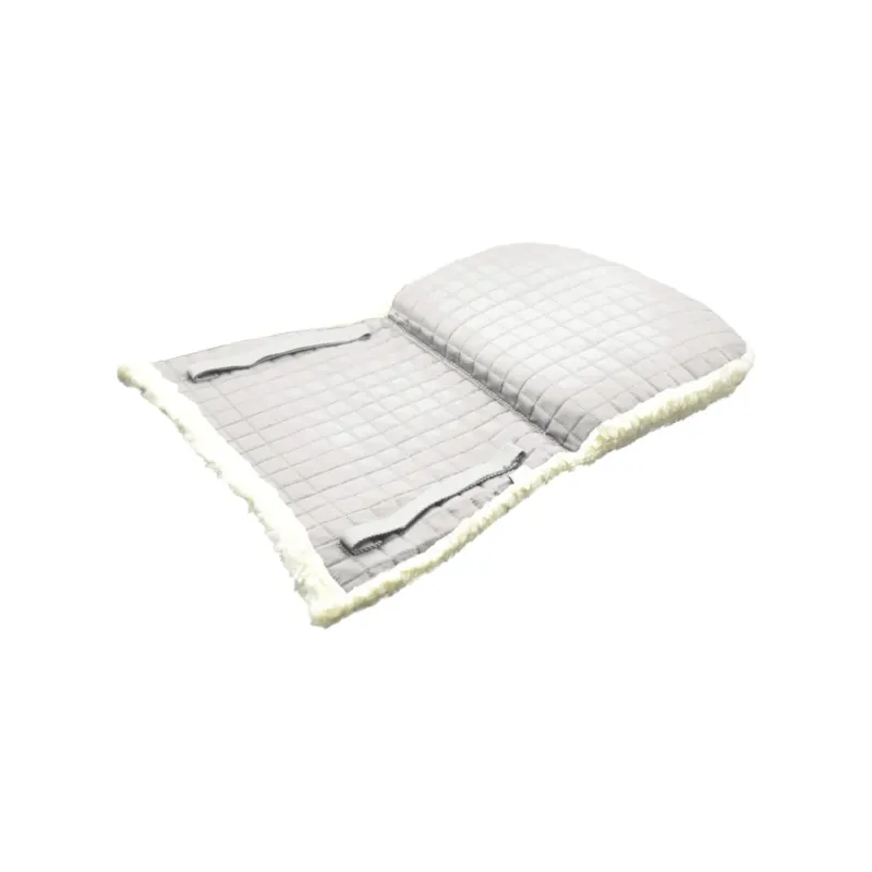 Nouvelle Collection Amortisseur en Coton et Laine Polaire Synthtique Burioni - Blanc