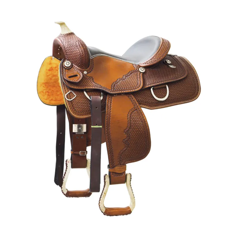 Seulement Aujourdhui Selle western trail Denver Classic – 17&Prime; – Marron